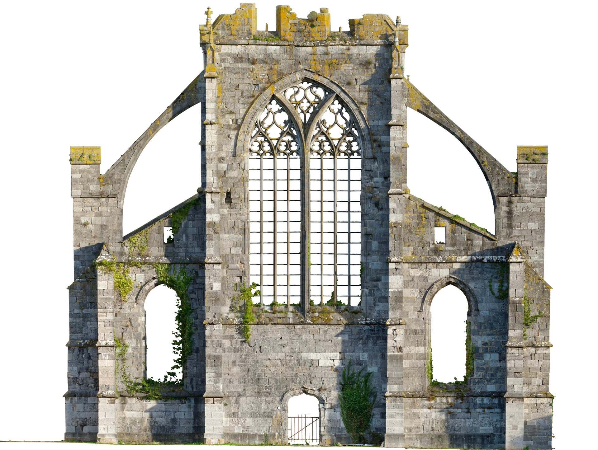 Vestiges de l'église abbatiale d'Aulne